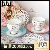 Spot NARUMI Minghai Felicita bow pink pink Blue Bone china tea cup coffee cup saucer gift box