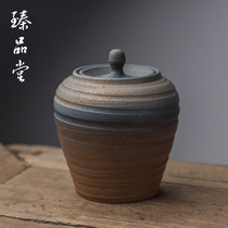 Coarse tea warehouse ceramic tea pot storage tank waking tea pot Puer storage large small kung fu tea set