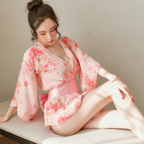 Sexy lingerie seduction bed kimono sexy passion hot uniform short uniform extreme tease print