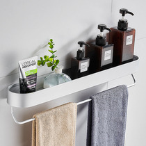 Punch-free toilet bathroom shelf wall-mounted toilet toilet shower room wash table hanging towel shelf