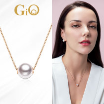 GiO jewelry Japan Akoya sea water Pearl road Road necklace female summer choker 18K gold pendant single