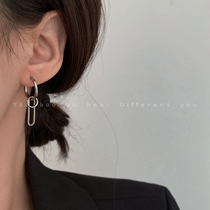 Detachable clip earrings female hip hop Tide brand net red cold wind ear buckle fashion personality temperament Joker earring