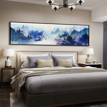 Bedroom decoration painting bedside painting modern simple hand-painted oil painting new Chinese landscape abstract dining room living room murals