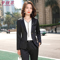 Suit suit womens Korean version of high-end professional clothing temperament goddess Fan Spring and Autumn fashion small suit formal work clothes