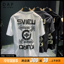 高端短袖t恤男装2022新款潮牌夏季ins潮流百搭体恤发泡印花上衣潮