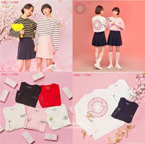 South Korea SPAO Sakura Magic Card Girl Sakura United Name Long Long Sleeve T-shirt Women base shirt Striped Shirts Popular