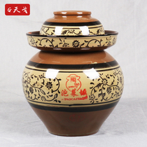 Tiango ceramic pickle altar home soil pottery sauerkraut altar thickened Pickles kitchen sealed cans old-fashioned Pickles jar