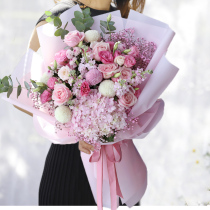 Mothers Day Fresh dry bouquet Beijing Express Tongcheng mixed girlfriends Birthday Booking Embroidered ball Rose Distribution Dalian Shen