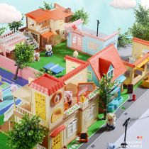 Pocket forest childrens doll house doll house female house small villa house princess house family room