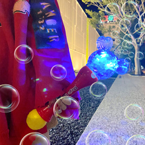  Shake sound with the same net celebrity childrens magic wand bubble machine toy girl heart automatic bubble machine blowing bubble camera