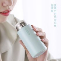 Mini thermos cup portable cute small female Cup 150ml Student Pocket Cup with filter screen tea compartment small gift