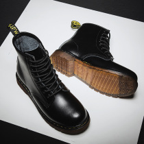 Martin Boot Mens High Help Fall Little Code Mens shoes 35 Trend 36 Genuine Leather Eight Holes 37 Mens Boots for Tooling Boots