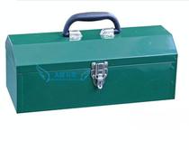 Jiayi 15 thick galvanized steel plate lockable handheld single layer steel tool box green anti-embroidery tool box