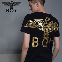 boylondon short sleeve male eagle hot stamping couple T-shirt B193NC207002