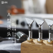 MINGJIA MINGJIA A- type hot head scalding machine groove twisting and embedding thread sewing method crimping machine hand-made leather tools