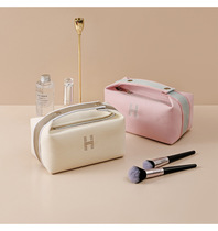 New waterproof canvas makeup bag Large capacity portable dust collection bag Travel wash and collector bag