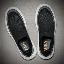 Mens shoes summer breathable 2021 New Tide thin mesh mesh one pedal sneakers casual shoes mens shoes