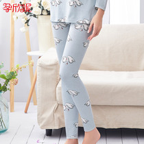 Pregnant womens autumn pants female line pants cotton panties pajamas wear warm pants cotton wool pants cotton summer home pants large size