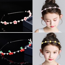 Childrens hair hoop female non-slip pressure ring cute Korean Princess Joker hair card girl headband baby Crown headgear