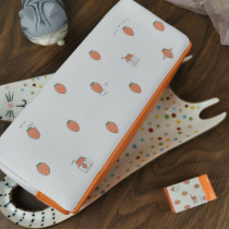 Most Dazzling Carrot Wind Japan Limited and Cute Cartoon Carrot Rubber Large Capacity Pen Bag