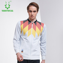 Van Stick sports jacket mens autumn and winter long sleeves close slim zipper sweater outdoor casual running coat