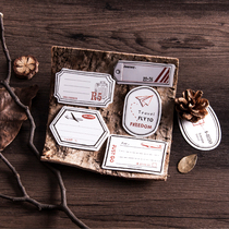 Rugged print defecation paper Retro label collection quotations Diop paper hand books Decorative Absence of sticky material paper