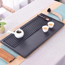 Wu Jinshi tea tray natural whole large stone tray Stone small tea table Household simple Kung Fu tea set Tea sea