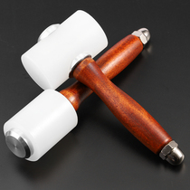 Nylon leather Carved Hammer Hammer hammer with wooden handle T shaped hammer handmade leather with DIY beheading special punching tool hammer
