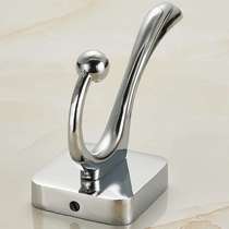 Free Punch Creative Hanging Clothes Hook Wall-mounted Metal Door Hook Single Door Rear Clothing Hook Single Hook Bathroom Hanger