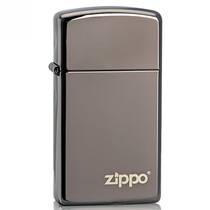Counter zippo windproof lighter US version classic genuine slim narrow machine black ice trademark