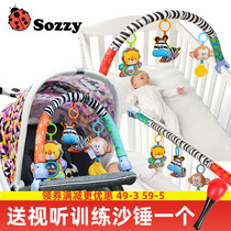 Baby stroller pendant toy rattle Music car clip newborn bed hanging arch toy holder 0-3-6 months 1 year old