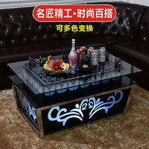 KTV coffee table glowing stainless steel nightclub bar bar volume Bar Personality high-end European modern box table 8