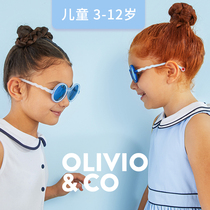 3-12 years old OLIVIOCO spring and summer children sun glasses polarized anti ultraviolet light