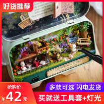 diy Cottage Box theater handmade mini house model assembly toy creative birthday gift