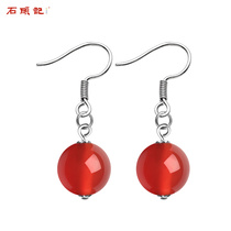 Stone notes past feelings red agate earrings earrings female Jewelry earrings holiday gifts for Mother