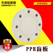 PPH flange blind plate ppr flange blind plate flange cover plastic blocking plate acid and alkali resistant corrosion resistant flange plug pipe cap