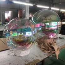 Acrylic colorful colorful window window beautiful Chen decoration Christmas wedding shooting transparent mirror hollow plastic props ball