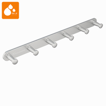 Hole-free space aluminum patch hook bathroom cloak hat towel hook hooked row rotating row hook kitchen