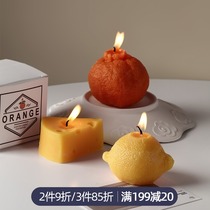 Nordic ins Net red ugly orange fruit scented candle home candlelight dinner romantic fragrance room decoration ornaments