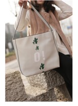 Hipster sweet fashion simple joker shoulder bag big bag Korean spring and summer new womens bag shopping bag ladies