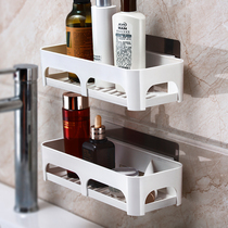 Bathroom rack toilet supplies toilet toilet wash table suction cup wall hanging toilet non-punching storage rack