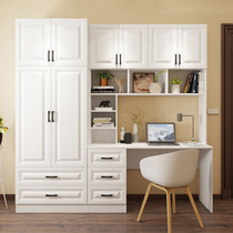 Simple desktop home computer desk with two-door wardrobe integrated bedroom childrens learning table student writing table