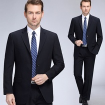 Spring and autumn middle-aged mens suit suit Mens professional suit Groom wedding dress Business formal suit suit man