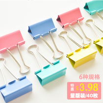 Boxed color long tail clip reverse clip dovetail clip ticket holder 15 19 25 32 41 51MM