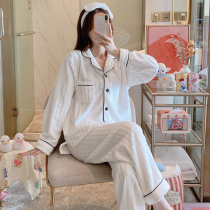 Coral Suede Spring Autumn Winter Pyjamas Woman Flannel Thicken Plus Plush Long Sleeve Flap Collar Can Outwear Home Suit Suit