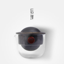 Ya Wutang Travel Express Cup One pot of three cups creative ceramic portable kung fu tea set with portable cup