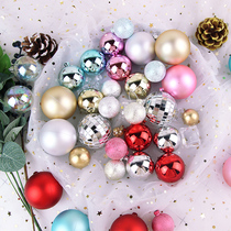 Bake cake decoration frosted glossy matte Christmas ball ornaments birthday cake decoration pendant accessories ornaments