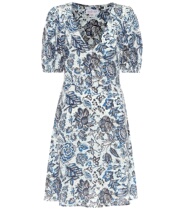  2021 VELVET floral printed mini one-piece dress for women