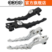 Harley motorcycle soft tail fat boy successor Road king Slippery Daxiang Dana modified brake handle skull horn