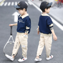 Boys spring clothes casual suit Five 67 89 ten-year-old little boy Childrens clothes trend new handsome chic